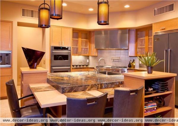 Elegant Contemporary Kitchen by Lori Carroll