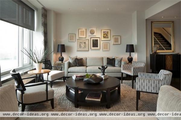 Classic Contemporary Living Room by Michael Abrams