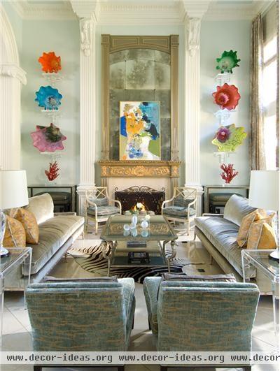 Formal Contemporary Living Room by Mary Anne Smiley