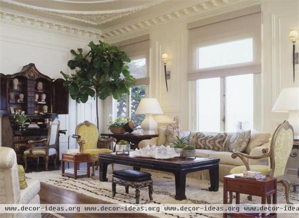 Light Traditional Living Room by Suzanne Tucker