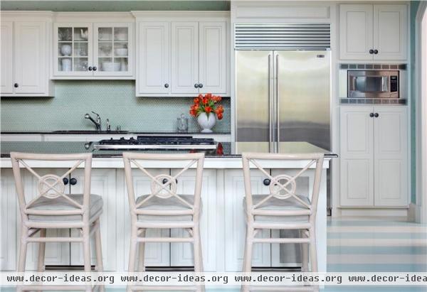 Casual Transitional Kitchen by Tobi Fairley