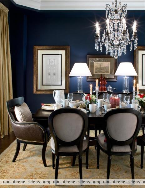 Elegant Transitional Dining Room by Jane Lockhart