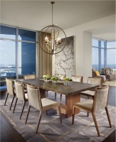 Elegant Contemporary Dining Room by Laura Britt