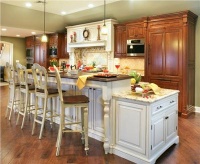 Homey Transitional Kitchen by Rose Marie Carr