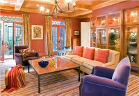 Casual Transitional Family Room by Irwin Weiner