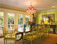 Dramatic Transitional Dining Room by Jacquelyn Armour