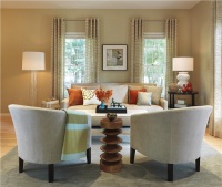 Classic Transitional Living Room by Rachel Reider