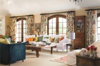 Sumptuous Transitional Living Room by Andrea Schumacher