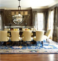 Elegant Transitional Dining Room by Diane Paparo