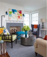 Cozy Transitional Living Room by Rachel Reider