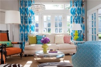 Dramatic Transitional Living Room by Rachel Reider