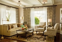 Cozy Traditional Living Room by Garrison Hullinger