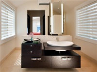 Elegant Contemporary Bathroom by Elizabeth Rosensteel