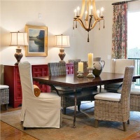 Casual Transitional Dining Room by Lorraine Vale