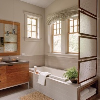 Elegant Contemporary Bathroom by Traci Kearns