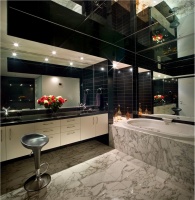 Dramatic Contemporary Bathroom by Pepe Calderin