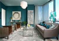 Dramatic Contemporary Living Room by Rhonda Vandiver-White