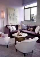 Light Transitional Living Room by David Kaplan