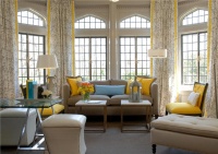 Light Contemporary Living Room by Eileen  Boyd