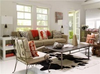 Open Transitional Living Room by Tara Seawright