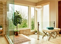 Sunny Contemporary Bathroom by Garrison Hullinger