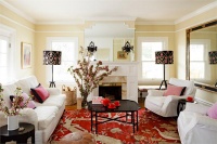 Cozy Transitional Living Room by Jessica Helgerson