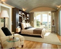 Relaxing Transitional Bedroom by Kimberly Herrick