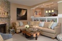 Homey Traditional Living Room by Susan Fredman