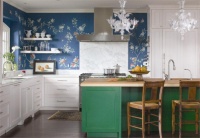 Homey Transitional Kitchen by Andrea Schumacher