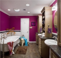 Dramatic Contemporary Bathroom by Cindy Aplanalp