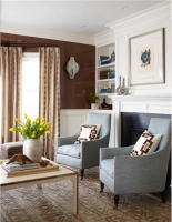 Casual Transitional Living Room by Lauren Muse