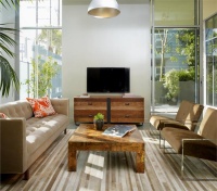 Sunny Contemporary Living Room by Gabriel Benroth, Adam Rolston & Drew Stuart