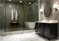 Dramatic Contemporary Bathroom by Beth Dotolo & Carolina Gentry