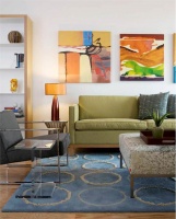 Cozy Transitional Living Room by Gabriel Benroth, Adam Rolston & Drew Stuart