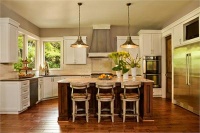 Open Transitional Kitchen by Garrison Hullinger