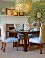 Elegant Transitional Dining Room by Kathleen Hay