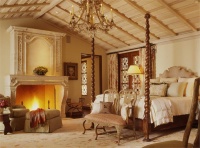 Romantic Traditional Bedroom by Suzanne Tucker