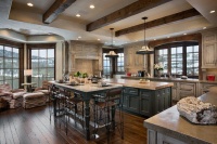 Light Transitional Kitchen by Jerry Locati