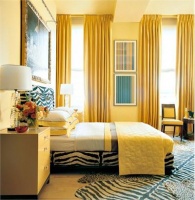 Sunny Contemporary Bedroom by Drake Design Associates