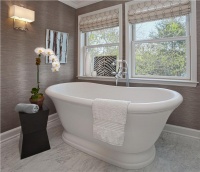 Elegant Transitional Bathroom by Chris Prince