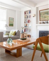 Sunny Transitional Living Room by Jayne Michaels & Joan Michaels