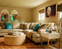 Relaxing Contemporary Living Room by Garrison Hullinger