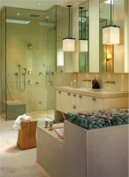 Romantic Contemporary Bathroom by Ada Pagano