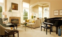 Classic Contemporary Living Room by Garrison Hullinger