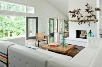 Open Contemporary Living Room by Jessica Helgerson