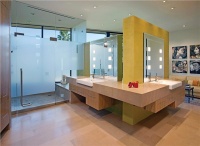 Light Contemporary Bathroom by Elizabeth Rosensteel