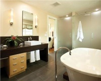 Relaxing Contemporary Bathroom by Kimberly Herrick