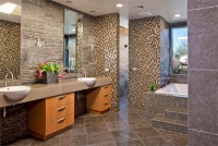 Open Contemporary Bathroom by Lori Carroll