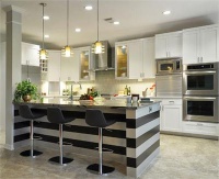 Dramatic Contemporary Kitchen by Komal Sheth