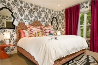 Dramatic Transitional Bedroom by Jennifer  Visosky